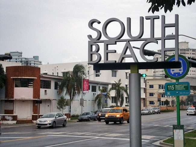 south beach sign