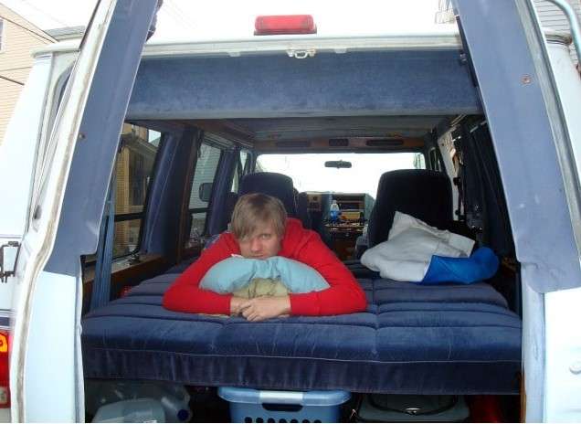 van backseat